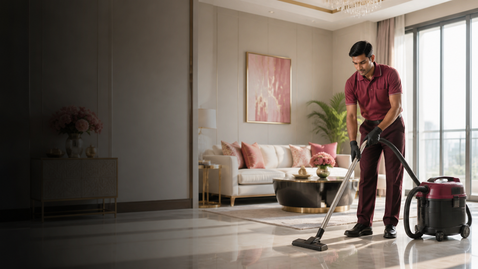 AI visual of professional deep home cleaning